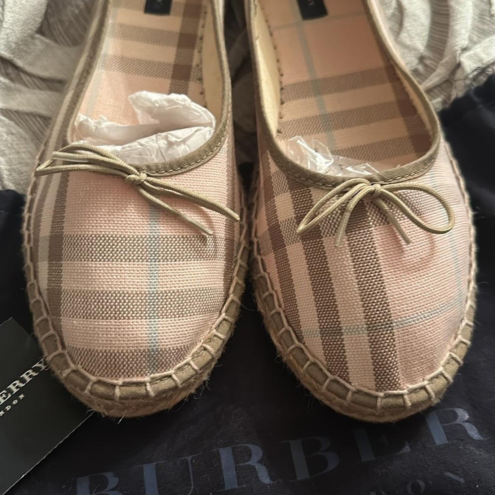 Burberry Women's Check Espadrilles - Beige and Tan